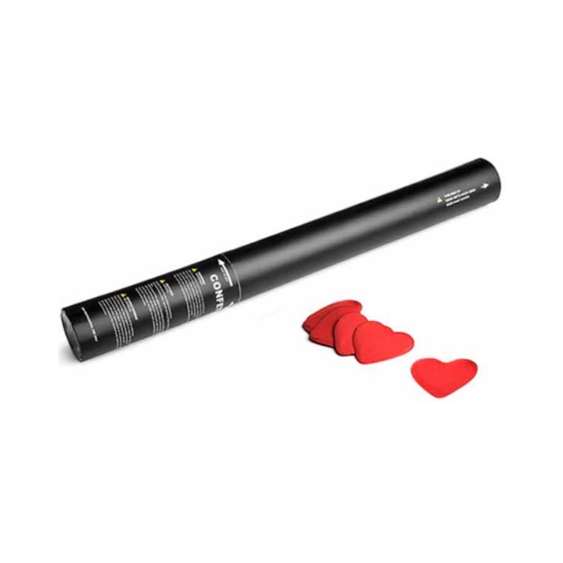 Confetti Cannon Tube - Heart Confetti Party Popper Cannon Handheld