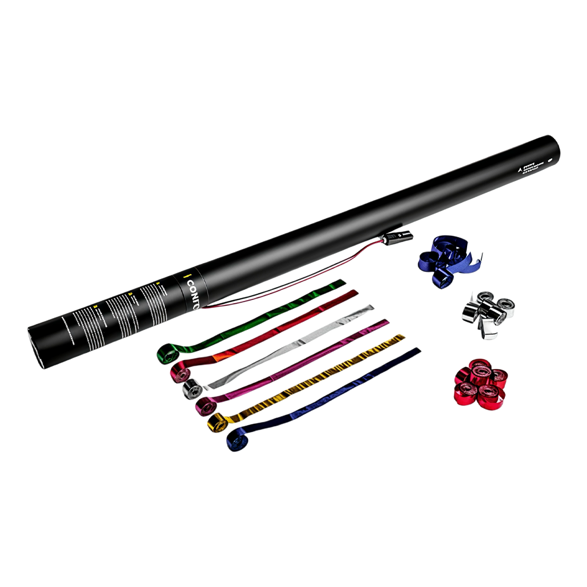 Confetti Cannon Tube - White Red Heart Paper Electric Confetti