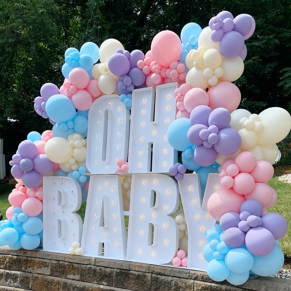 Event Z - 2.4FT Letters Balloons Frame Mosaic Large