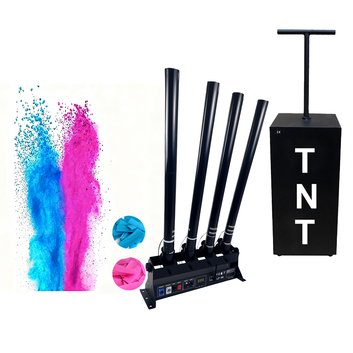 Electric Gender Reveal Smoke B - Confetti Cannon Tube avaliação e preço