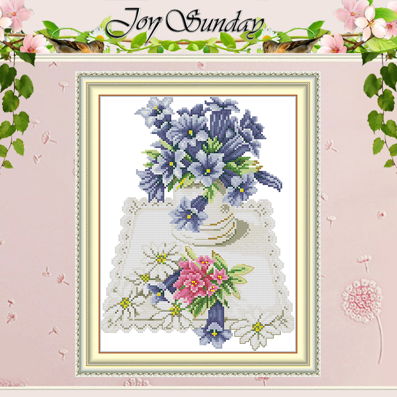 Blue Flowers On Lace Napkins P - Napkin Folding Set avaliação e preço