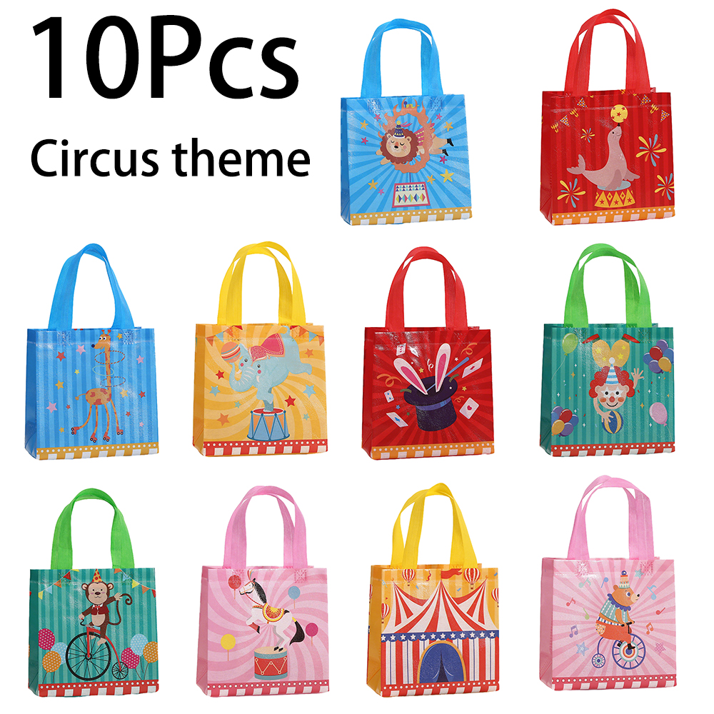 10Pcs Cute Circus Theme Non-wo - Event Party Shop avaliação e preço