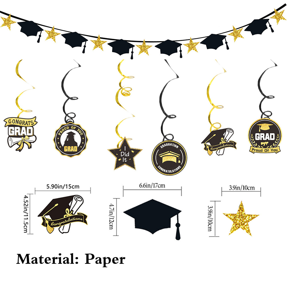 Graduation Party Decoration Se - Party Banner Gold avaliação e preço