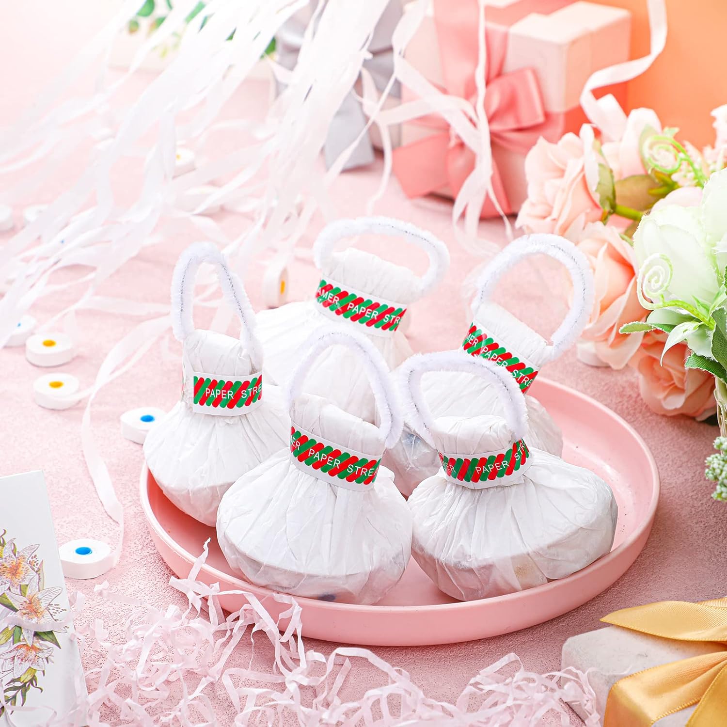 10pcs White Streamers Poppers  - Confetti Cannon Tube avaliação e preço
