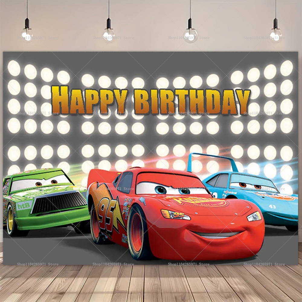 Movie Cars Theme Backdrop For  - Party Event Supplier avaliação e preço