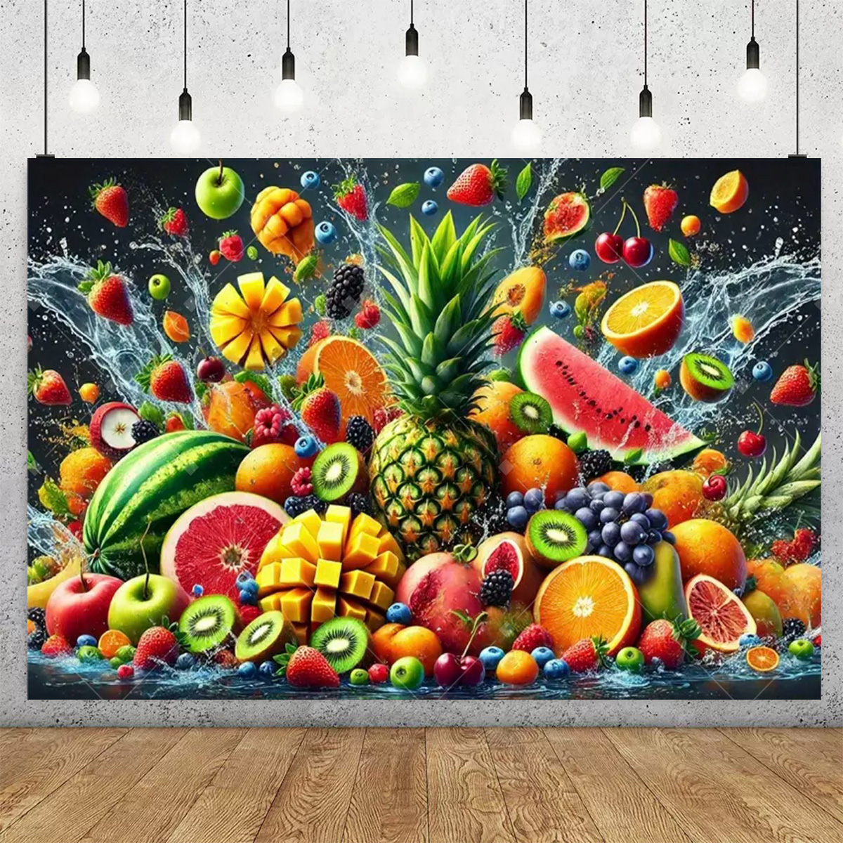 3D Colorful Fruit Party Decora - Party Event Supply Store avaliação e preço