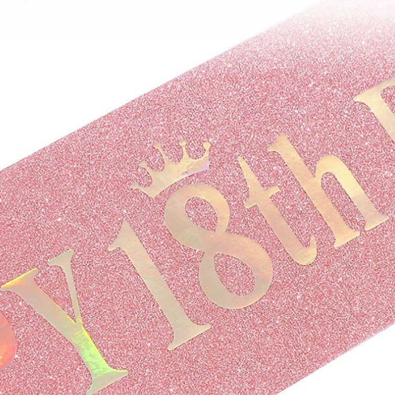 Happy 10th 13th 16th 21st 30th - Birthday Sash Glitter avaliação e preço