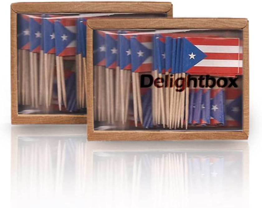 2 Boxes Mini Toothpick Flags P - Event Party Box avaliação e preço