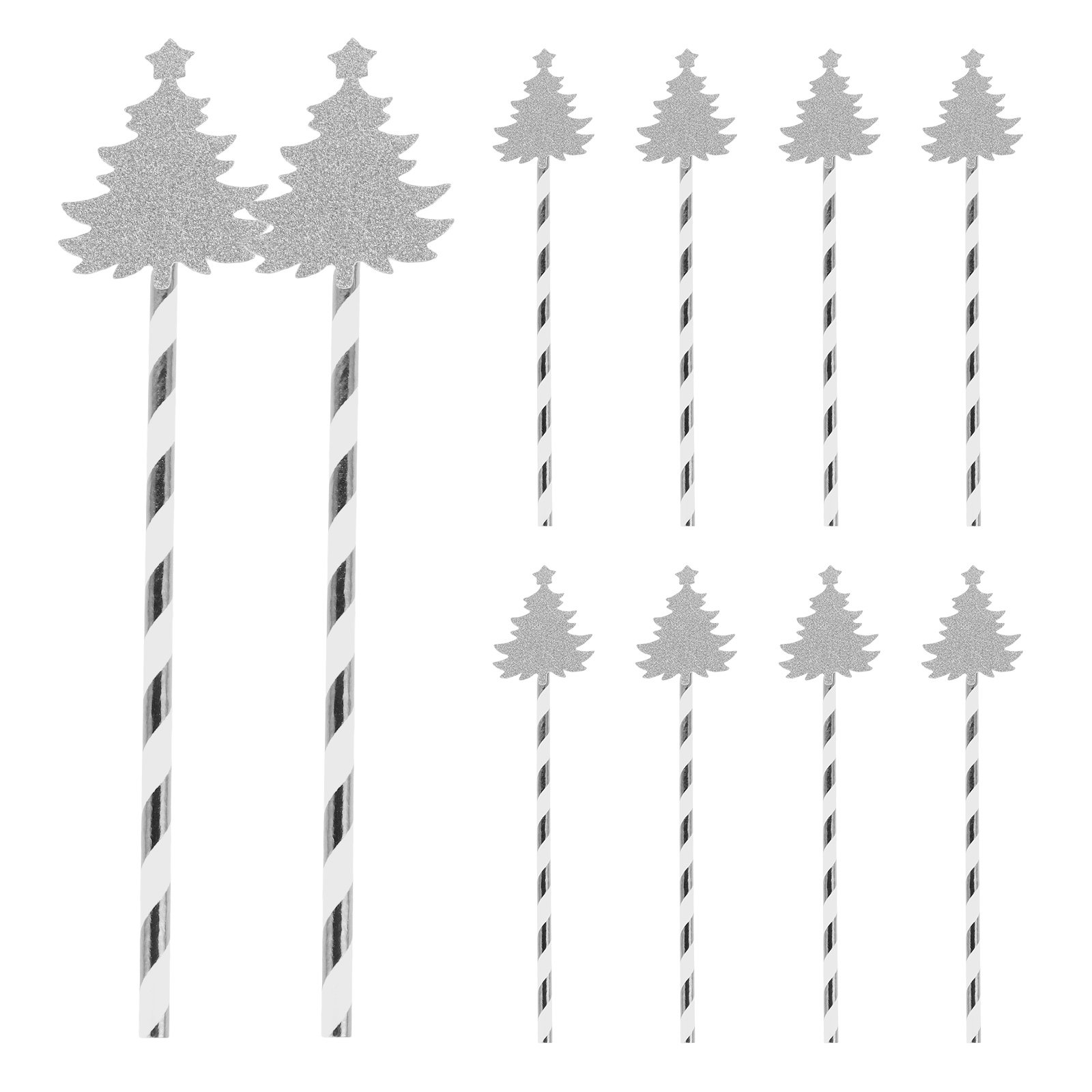 25Pcs Christmas Tree Paper Str - Paper Straw Color avaliação e preço