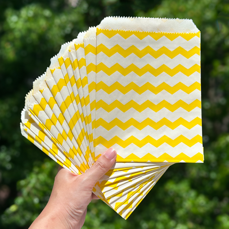 25pcs Royal Blue Striped Kraft - Event & Party Supply avaliação e preço