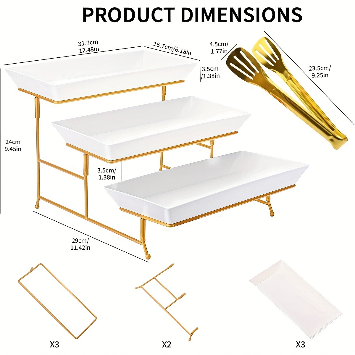 White Tiered Serving Stand + T - Cupcake Stand Tier avaliação e preço