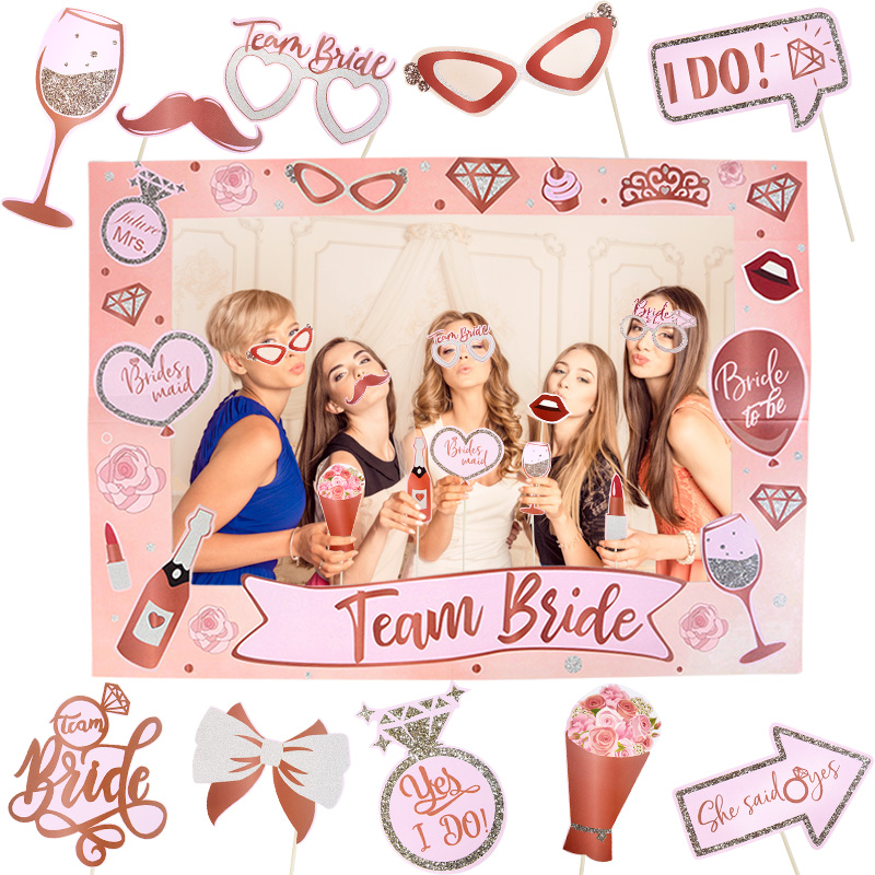 31Pcs Bachelorette Party Rose  - Photo Booth Frame avaliação e preço