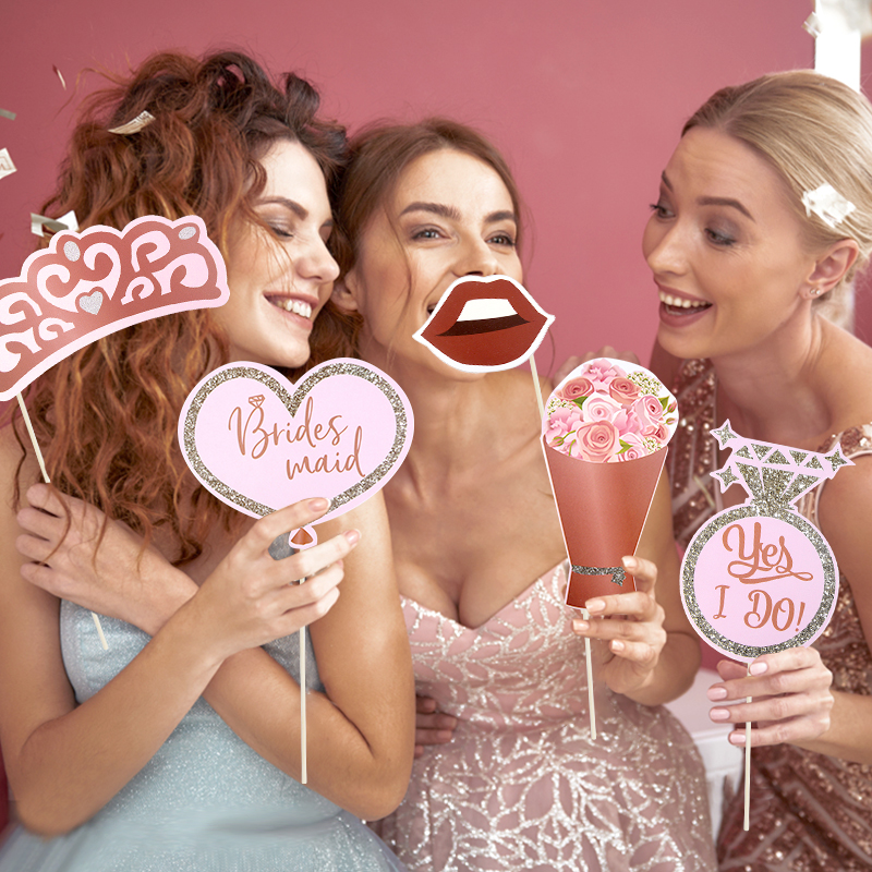 31Pcs Bachelorette Party Rose  - Photo Booth Frame avaliação e preço