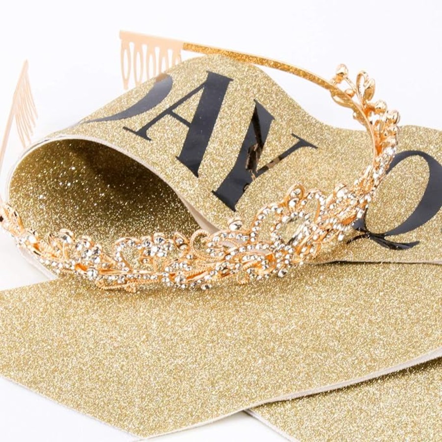 Birthday Queen Sash & Rhinesto - Birthday Sash Glitter avaliação e preço