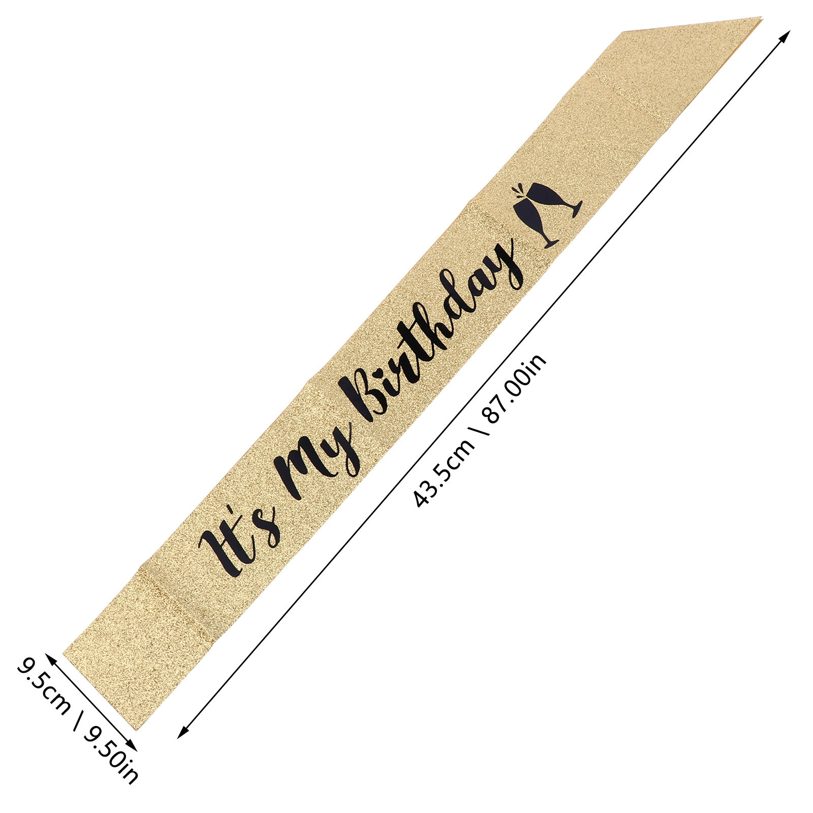 1Pcs Birthday Sash Shoulder Be - Birthday Sash Glitter avaliação e preço