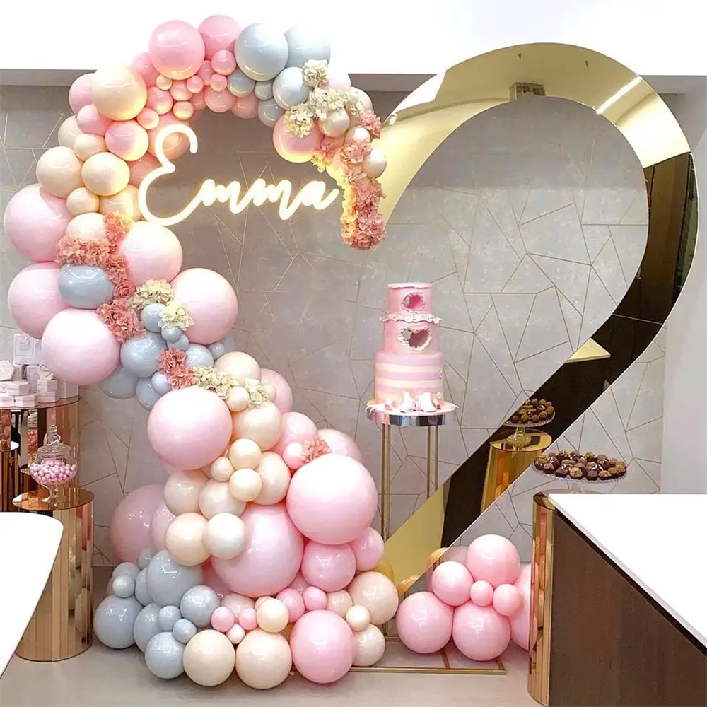 Hot Sale Gold Trim Flower Acry - Party Event Supplier avaliação e preço