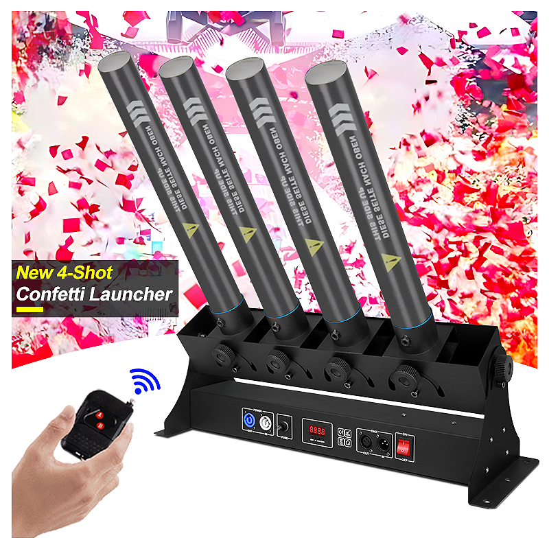 SHTX 4-Tube Confetti Launcher, - Confetti Cannon Tube avaliação e preço