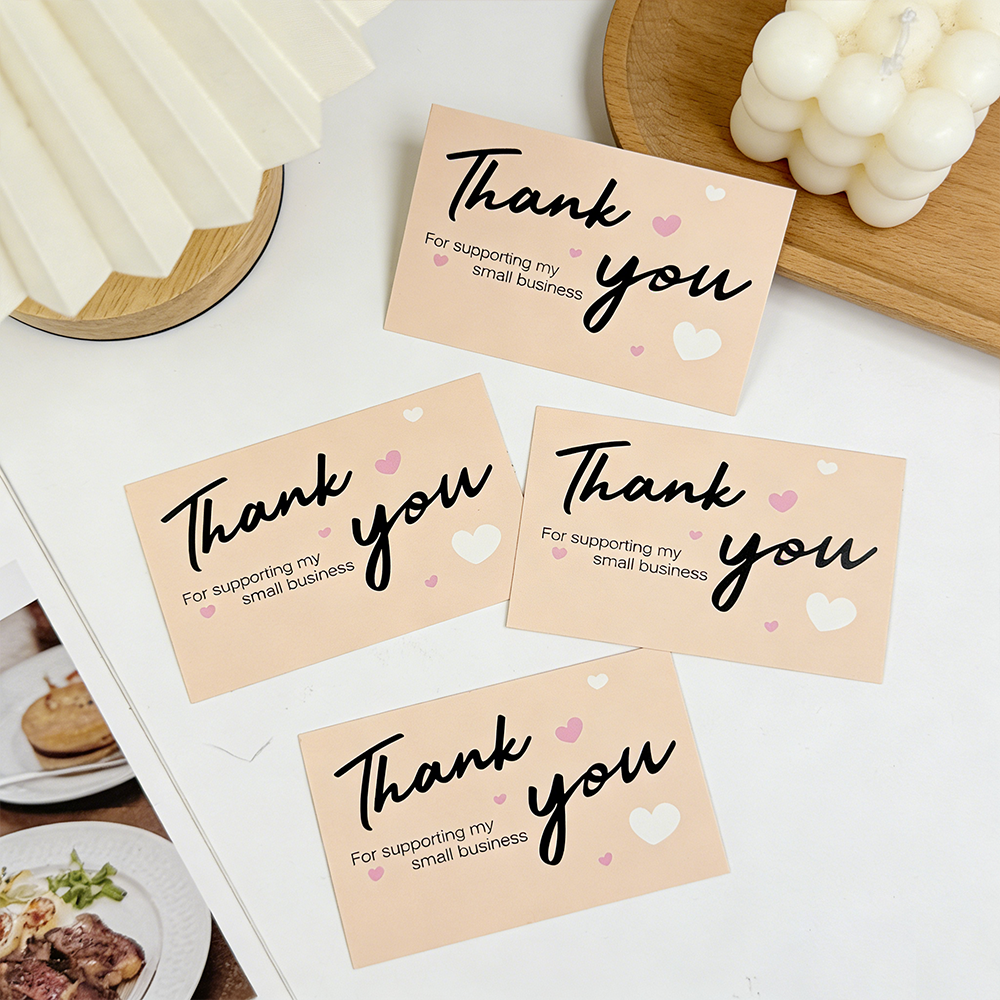 50/100pcs Thank You Cards, for - Party Event Supply Store avaliação e preço