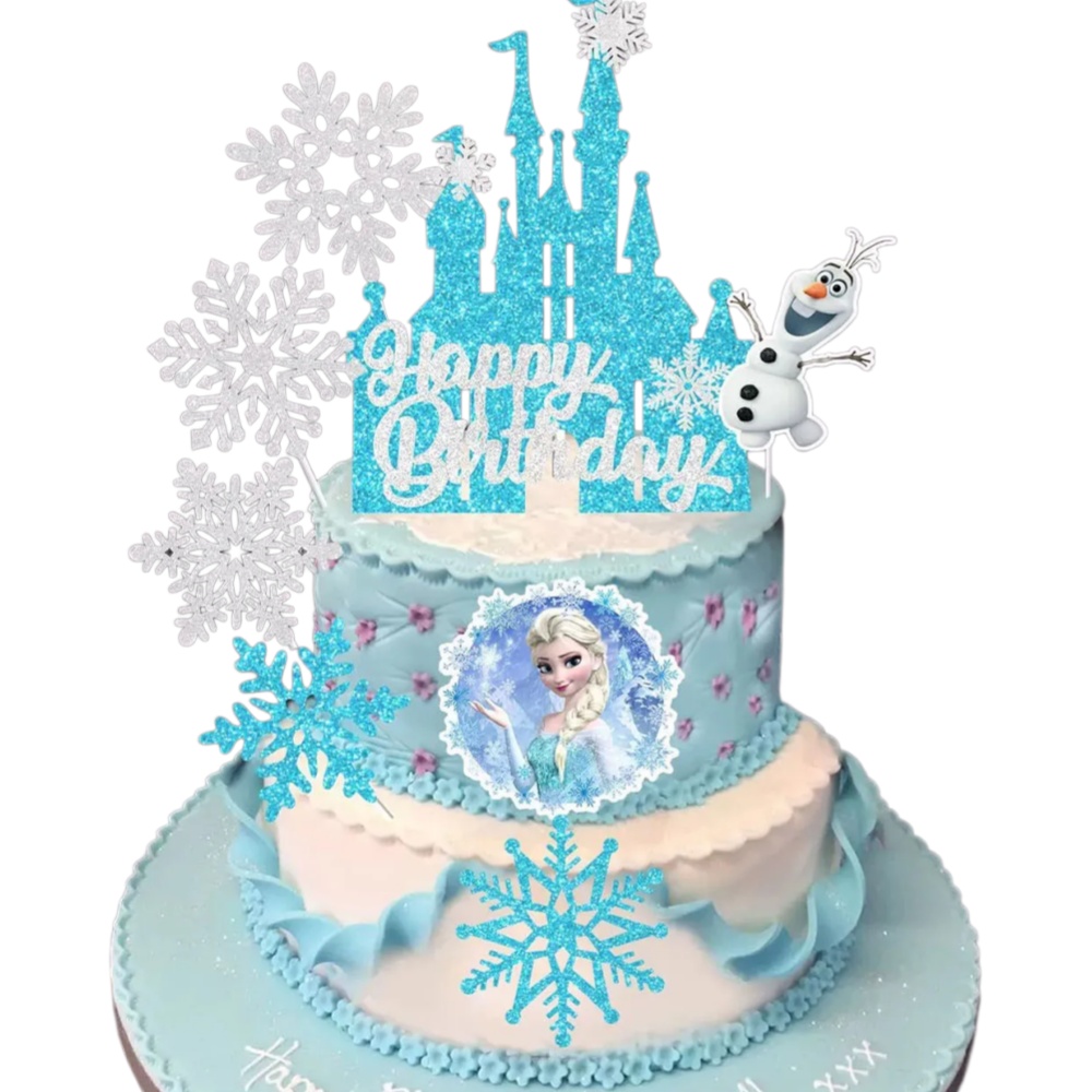 2026 8PCS F-r-o-z-e-n Cake Top - Event Z avaliação e preço