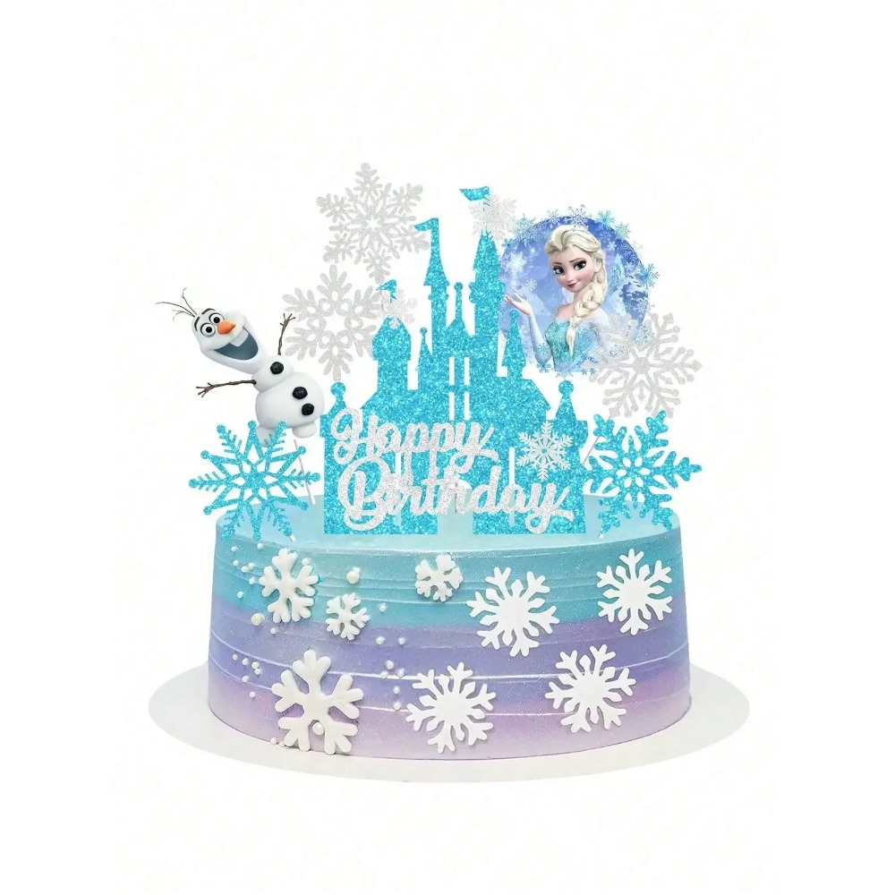 2026 8PCS F-r-o-z-e-n Cake Top - Event Z avaliação e preço