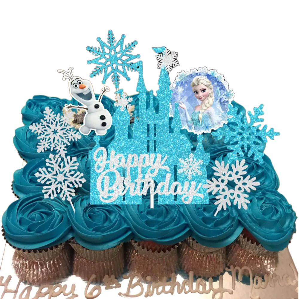 2026 8PCS F-r-o-z-e-n Cake Top - Event Z avaliação e preço