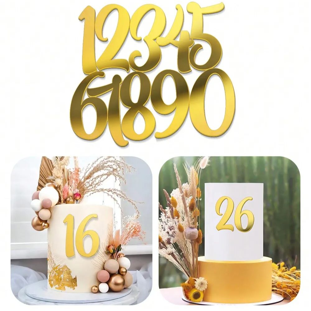 1set Golden Mirror Acrylic A-Z - Event Z avaliação e preço