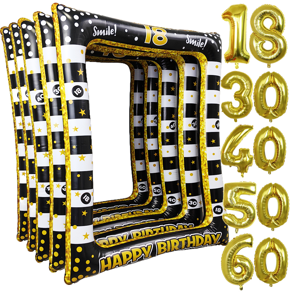18th 30th 40th 50th 60th Birth - Photo Booth Frame avaliação e preço