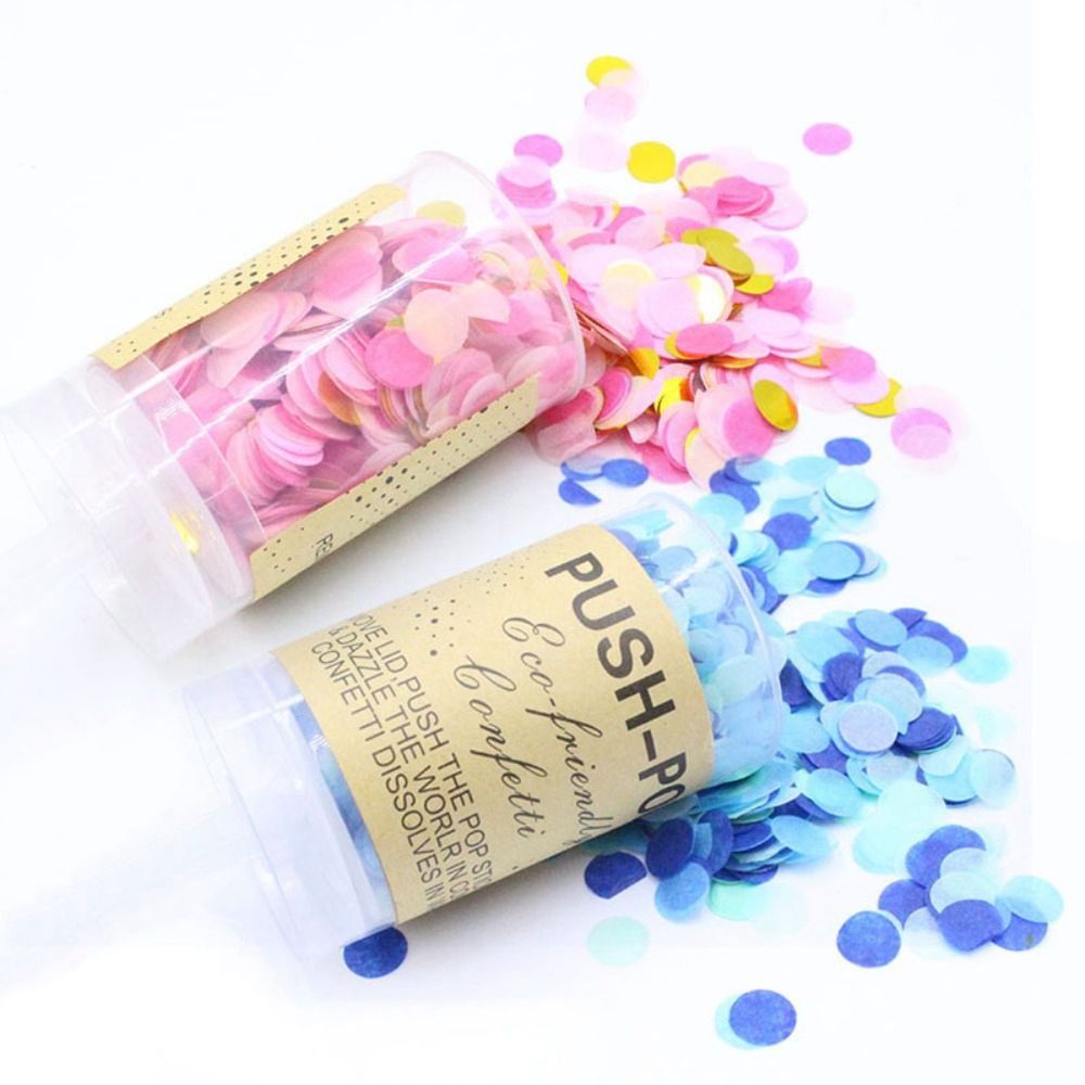 1Pcs Round Push Up Confetti Po - Confetti Cannon Tube avaliação e preço