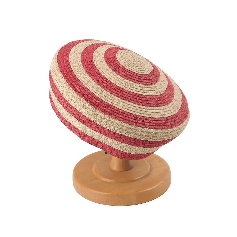 Brim Hat Striped Pattern Straw - Paper Straw Color avaliação e preço