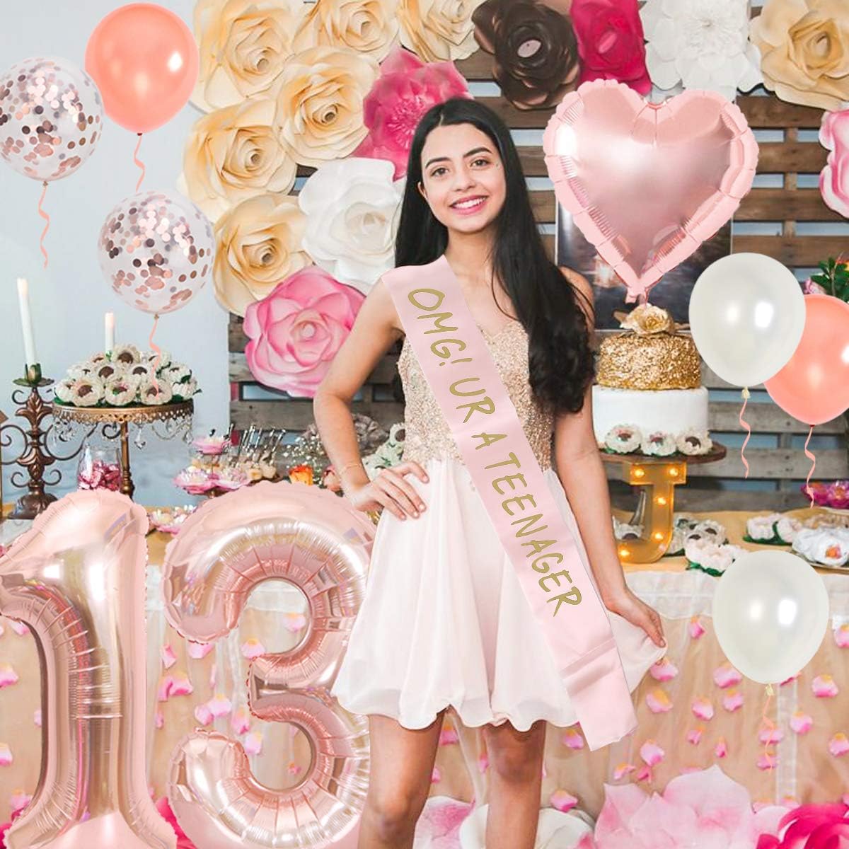 13th Birthday Party Decoration - Party Banner Gold avaliação e preço