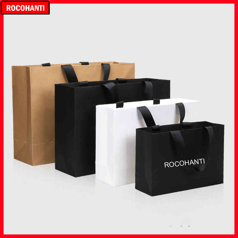 50pcs Custom Logo Paper Shoppi - Event Party Shop avaliação e preço