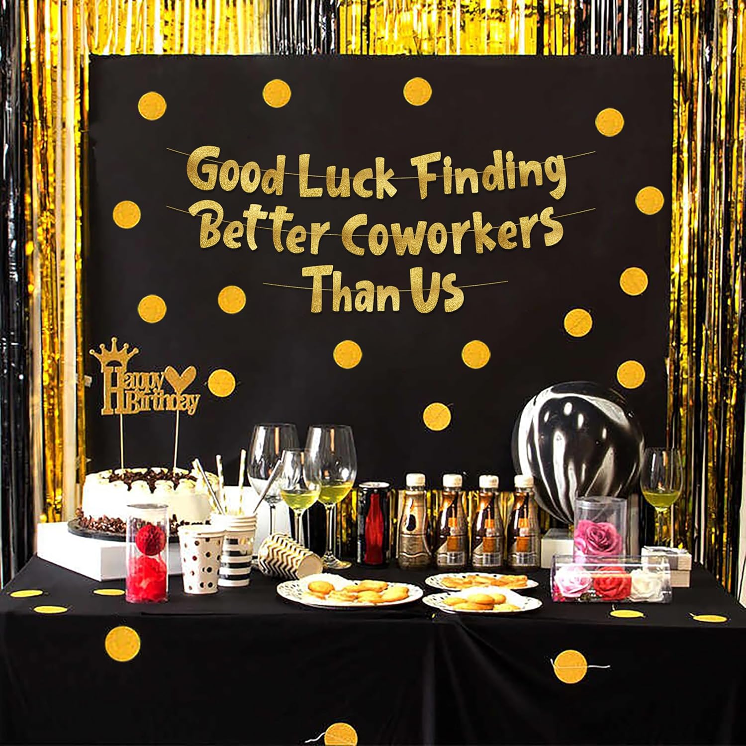 Good Luck Finding Better Cowor - Party Banner Gold avaliação e preço