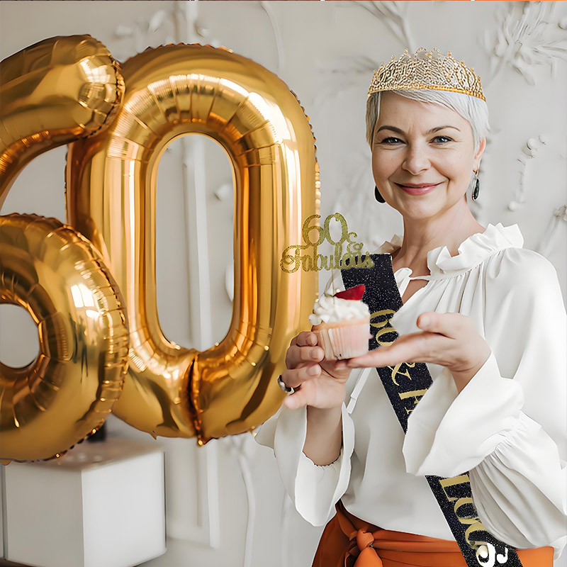 30- 50th  Birthday Anniversary - Birthday Sash Glitter avaliação e preço