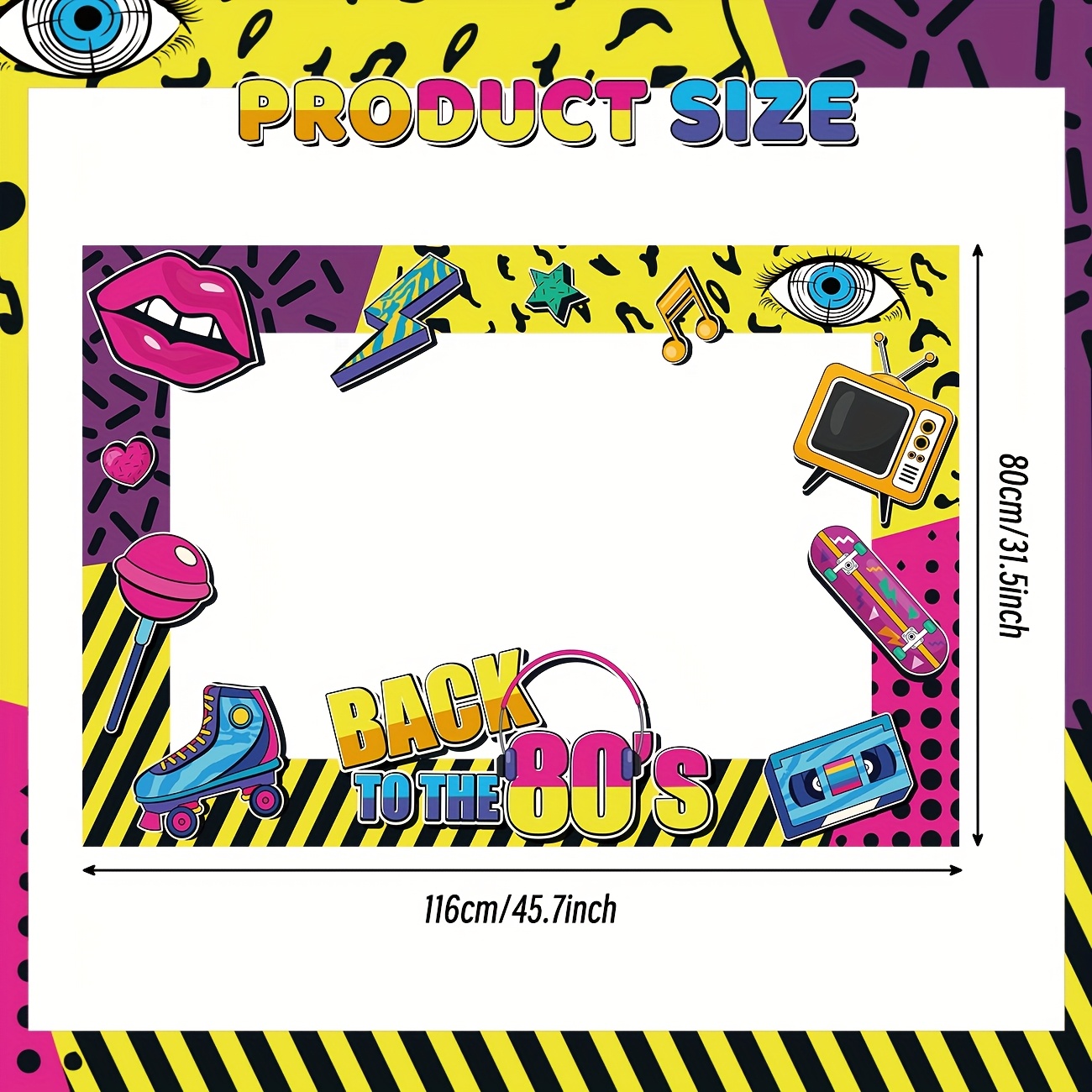 Back to The 80s Party Photo Bo - Photo Booth Frame avaliação e preço