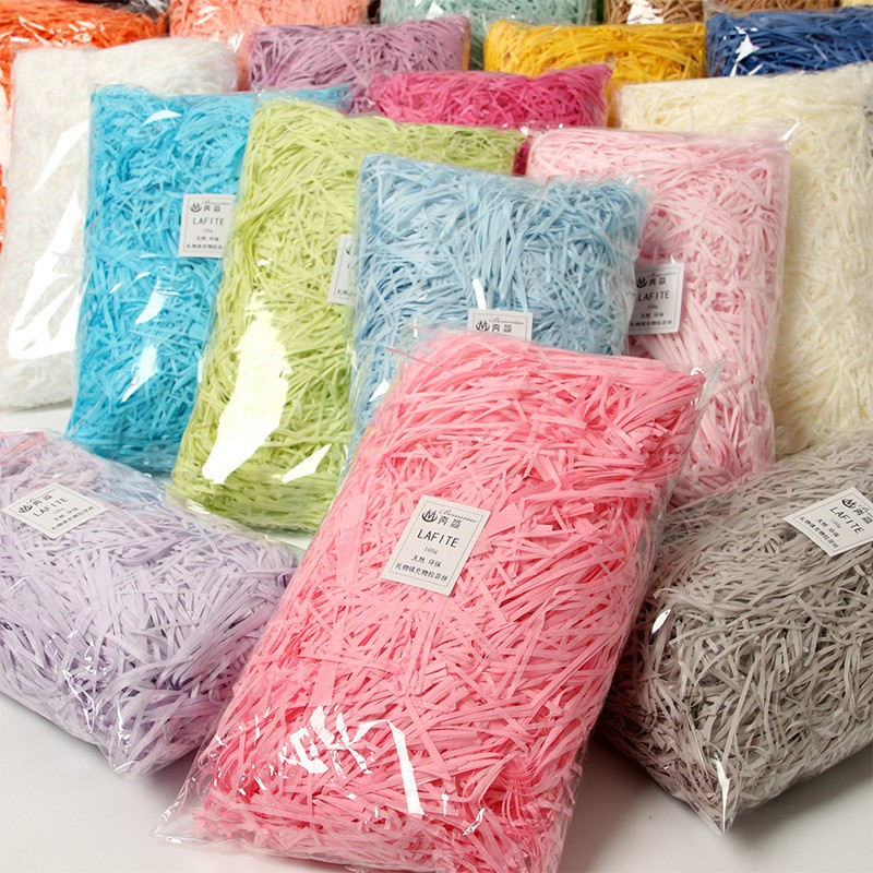 100g raffi Colorful Shredded C - Paper Straw Color avaliação e preço