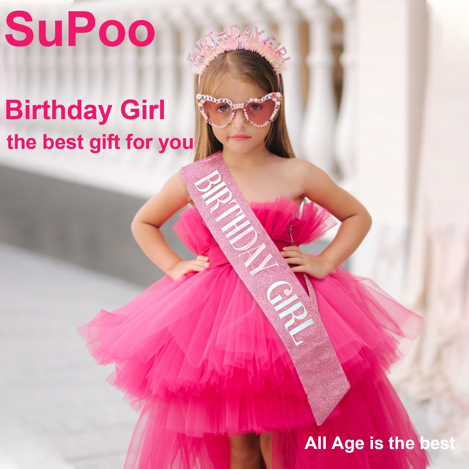 Birthday Girl Headband Sash Su - Birthday Sash Glitter avaliação e preço