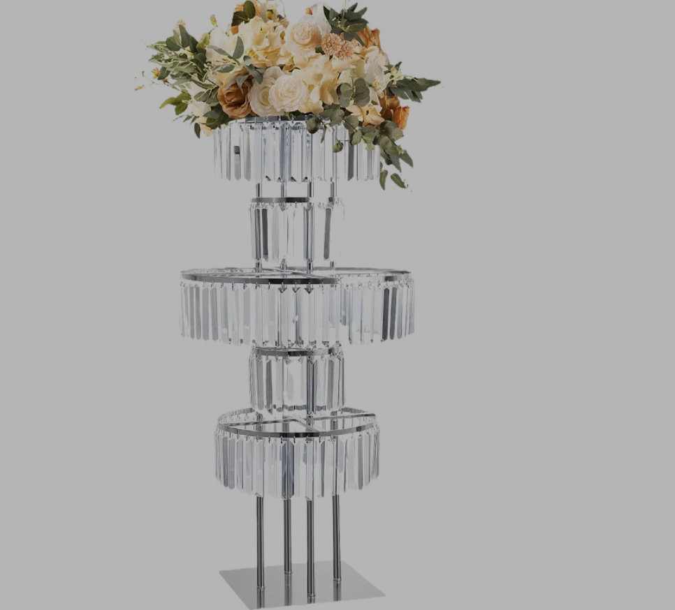 4 PCS Flower Rack Crystal Road - Party Event Supply Store avaliação e preço