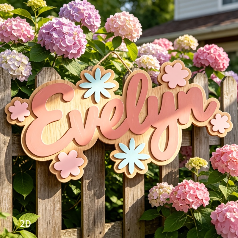 Personalized Floral Themed Nam - Event Supplies avaliação e preço