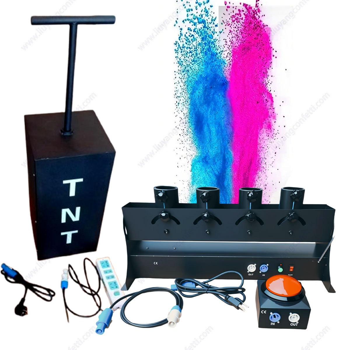 Electronic Spray Confetti Powd - Confetti Cannon Tube avaliação e preço