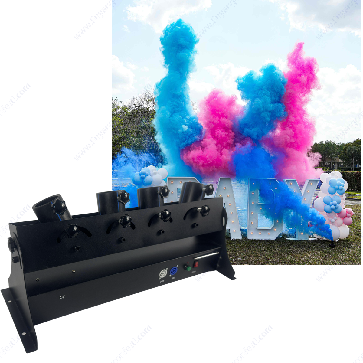 Electronic Spray Confetti Powd - Confetti Cannon Tube avaliação e preço