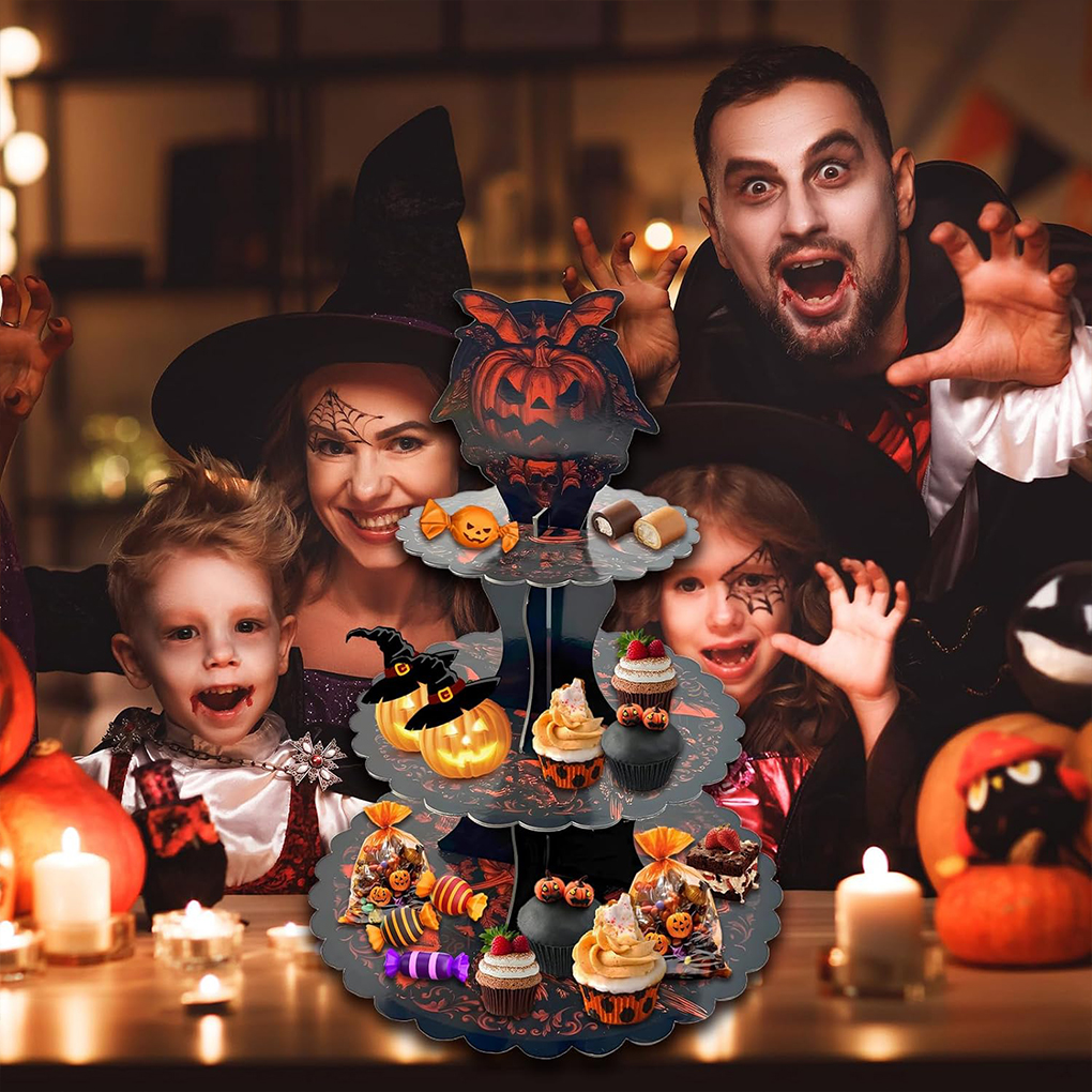 Halloween Cake Stand Pumpkin B - Cupcake Stand Tier avaliação e preço