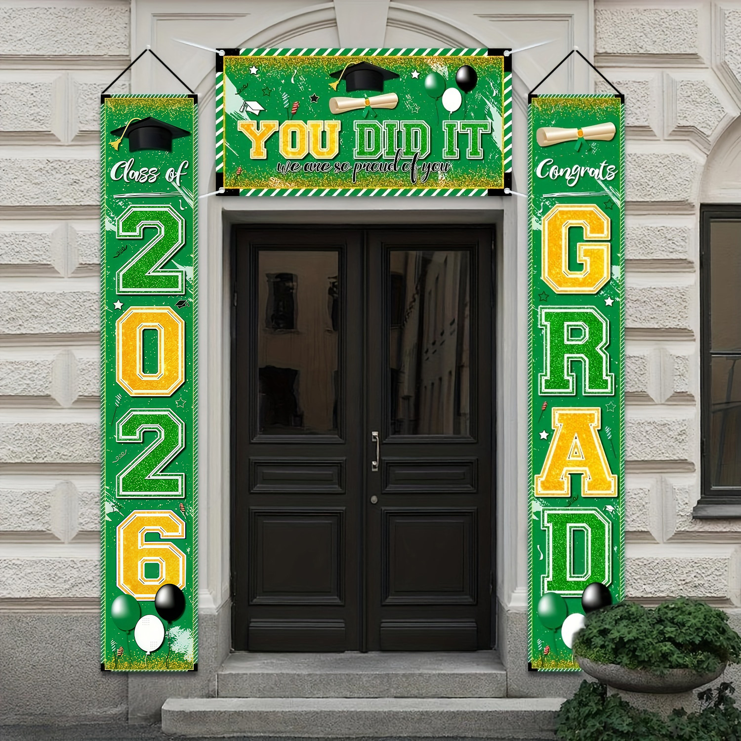 Congrat Class of 2026 Graduati - Party Banner Gold avaliação e preço