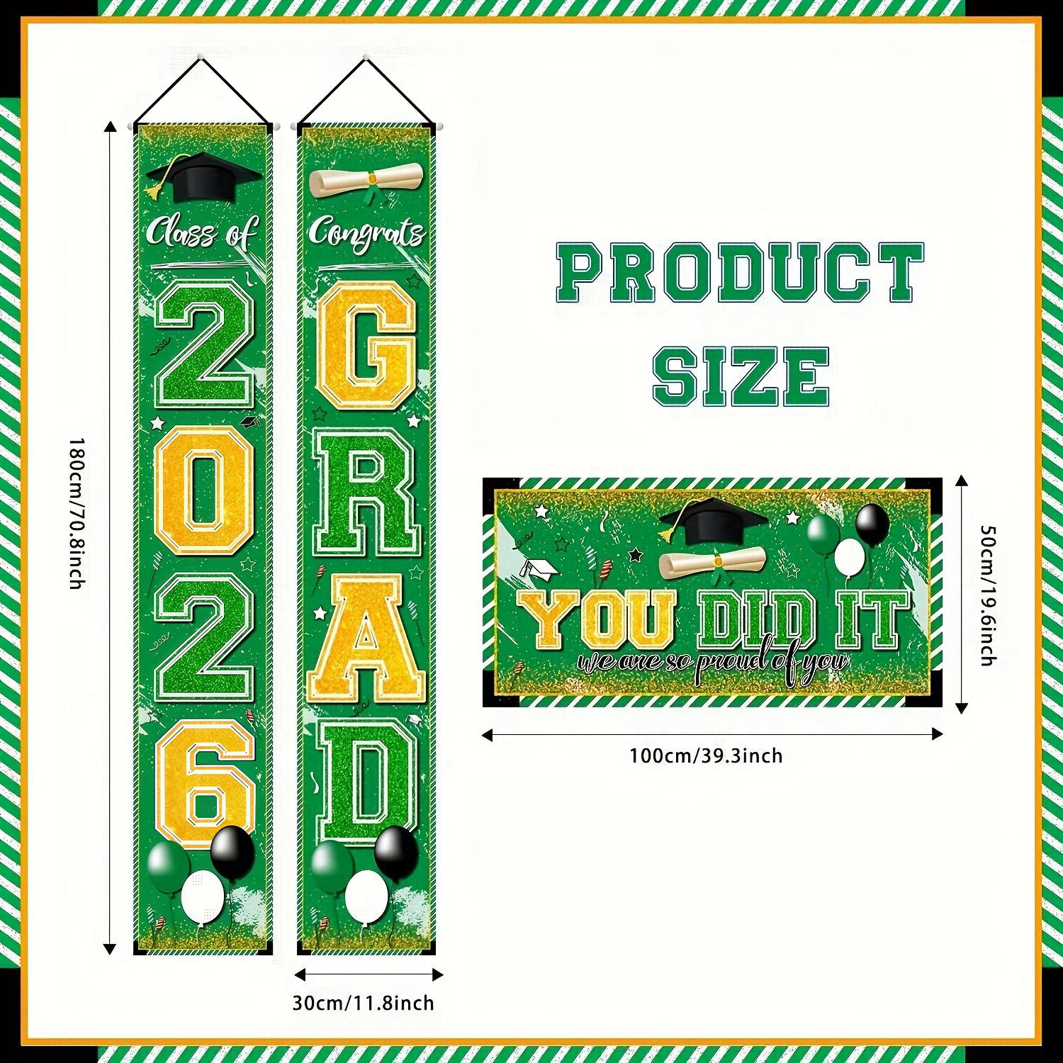 Congrat Class of 2026 Graduati - Party Banner Gold avaliação e preço