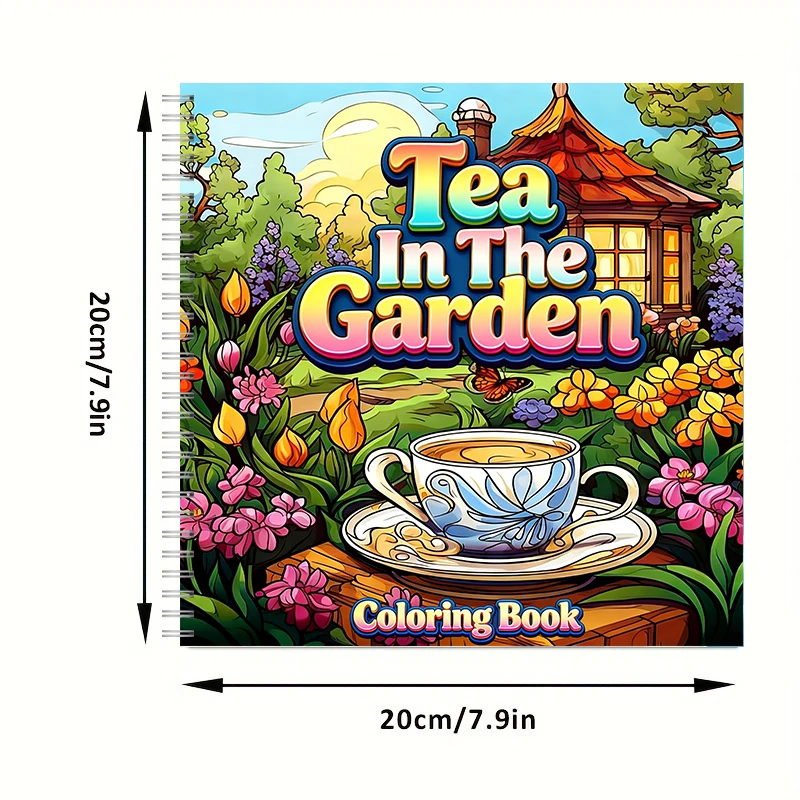 Tea In The Gardens Coloring Bo - Supply Event avaliação e preço