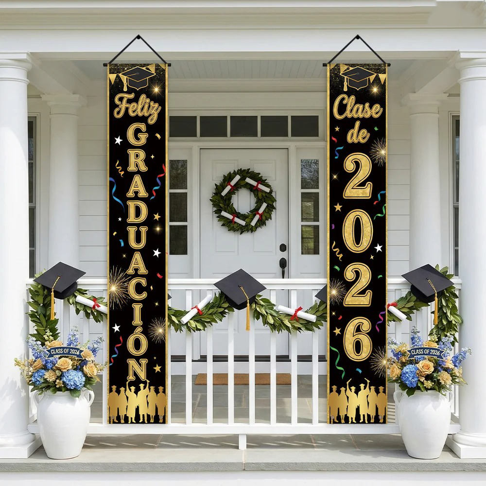 Feliz Graduacion Class of 2026 - Party Banner Gold avaliação e preço