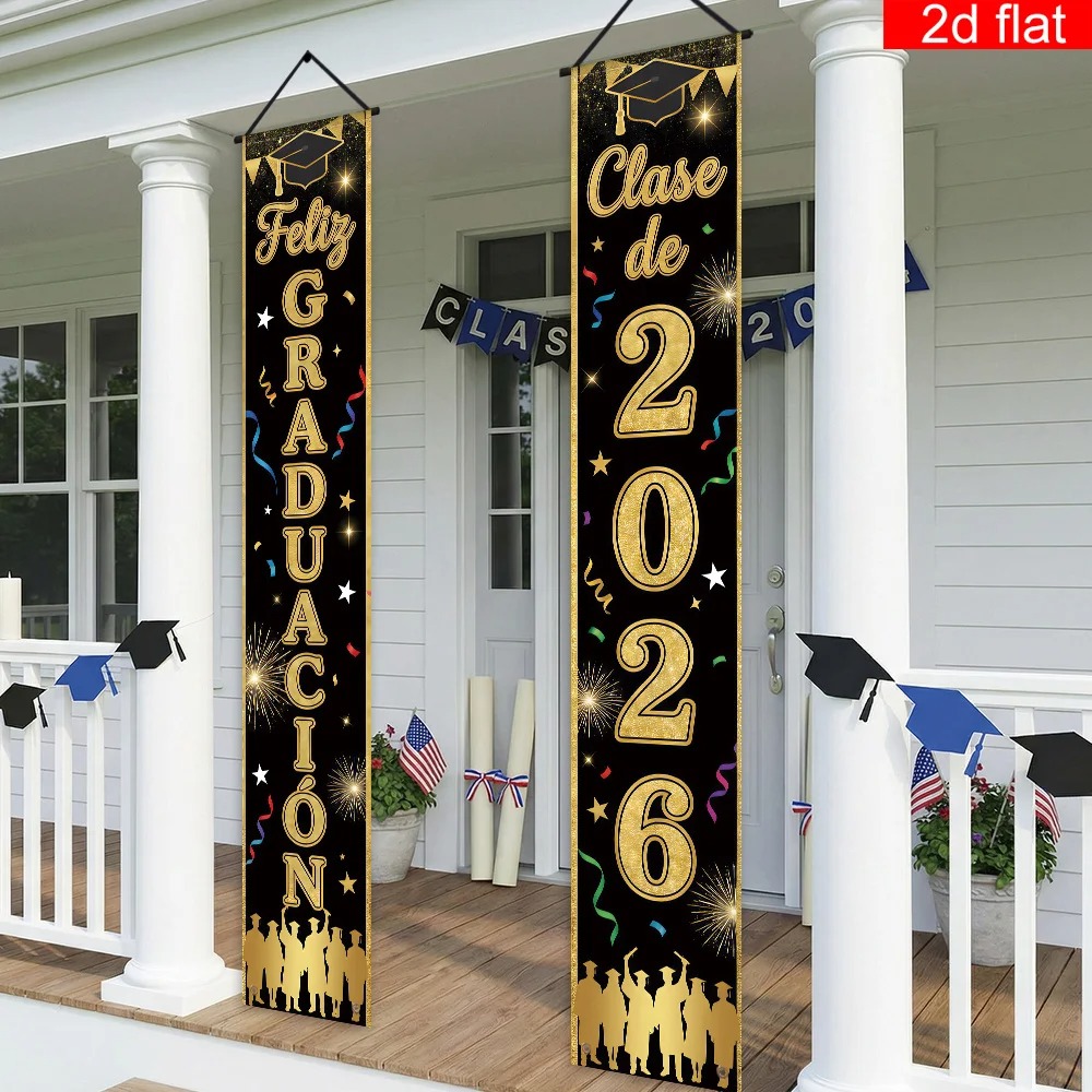 Feliz Graduacion Class of 2026 - Party Banner Gold avaliação e preço