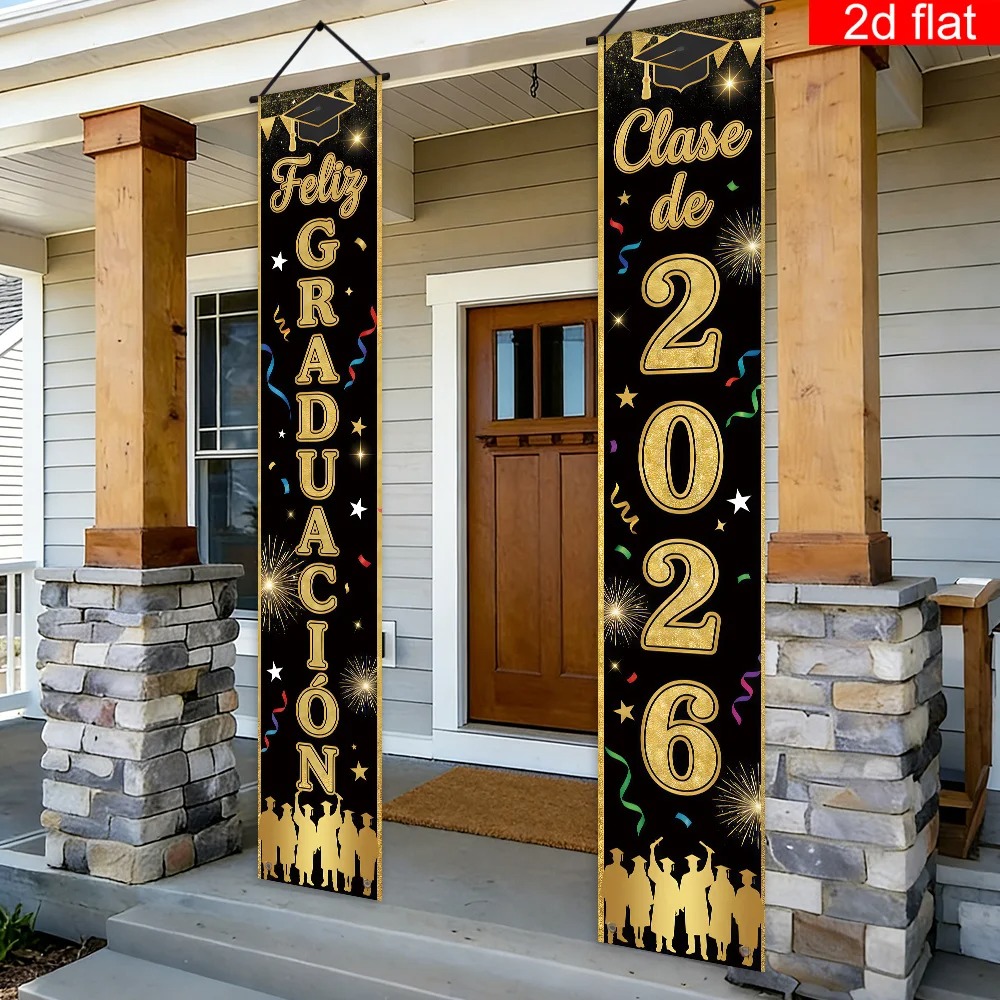 Feliz Graduacion Class of 2026 - Party Banner Gold avaliação e preço