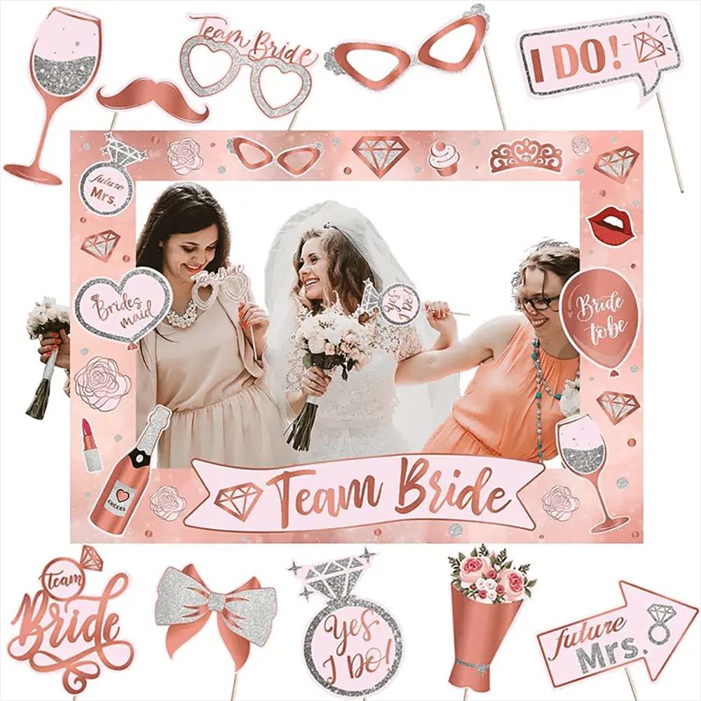 Bachelorette Party Rose Gold P - Photo Booth Frame avaliação e preço