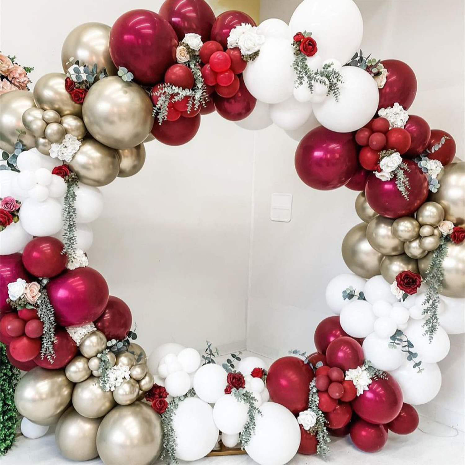 Garnet Balloon Set Garland Arc - Party Event Supplier avaliação e preço